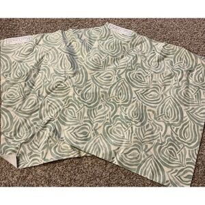 OSBORNE & LITTLE Nina Campbell Broadway Rio Rita Cotton New Sample Set of 2 NWT